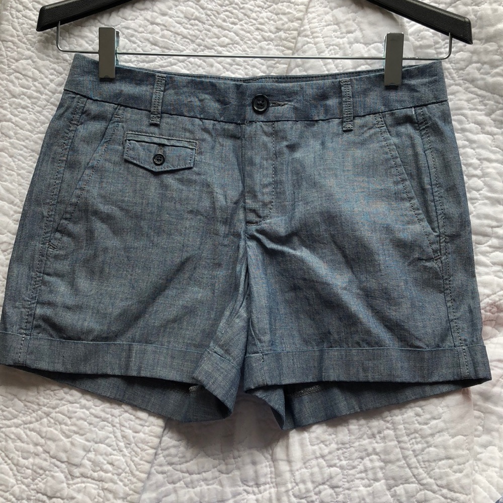 Banana Republic Blue Chambray Shorts